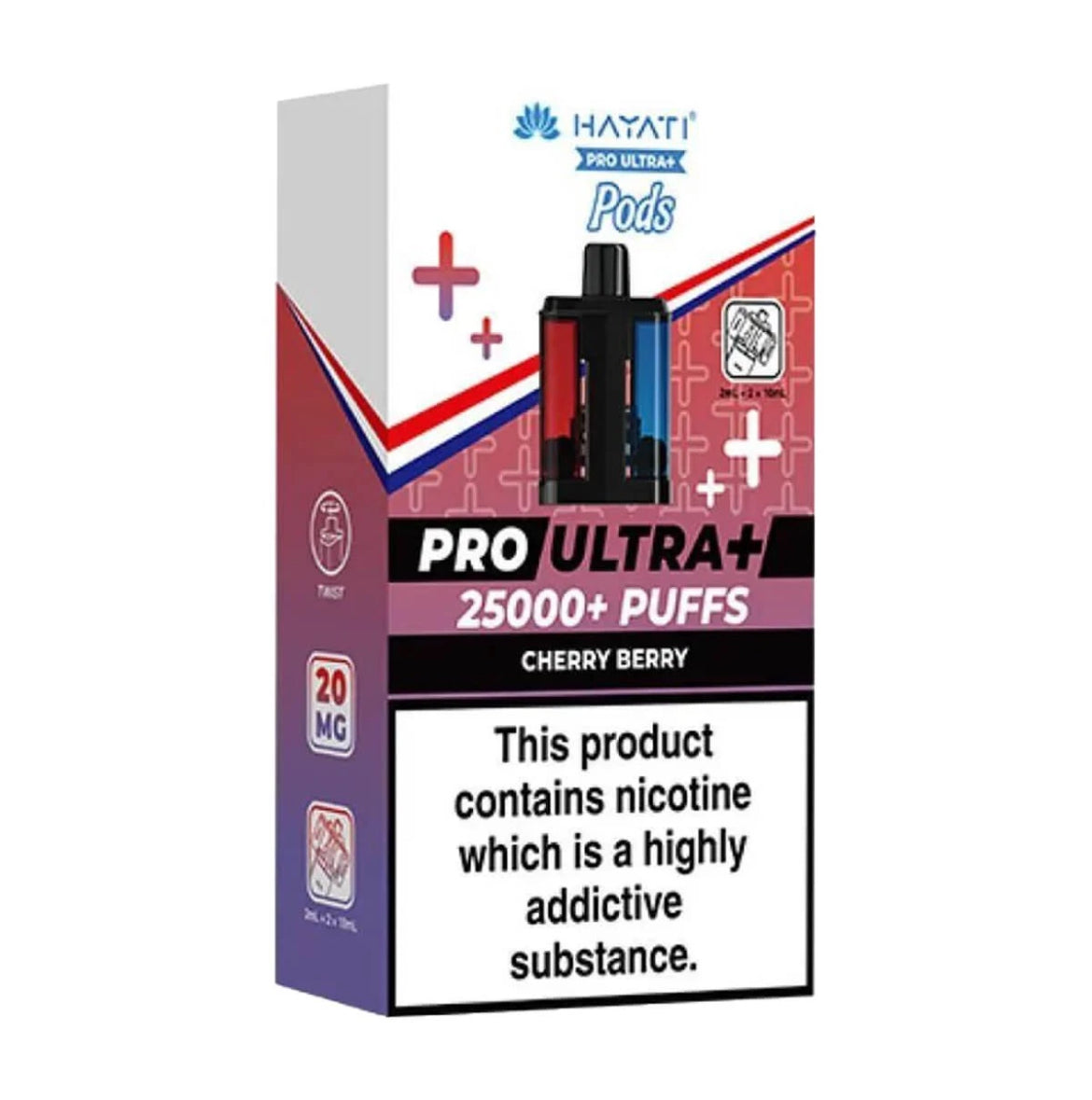 Hayati Pro Ultra Plus Prefilled Pods 20mg 25000 Puffs Replacement Pods Only