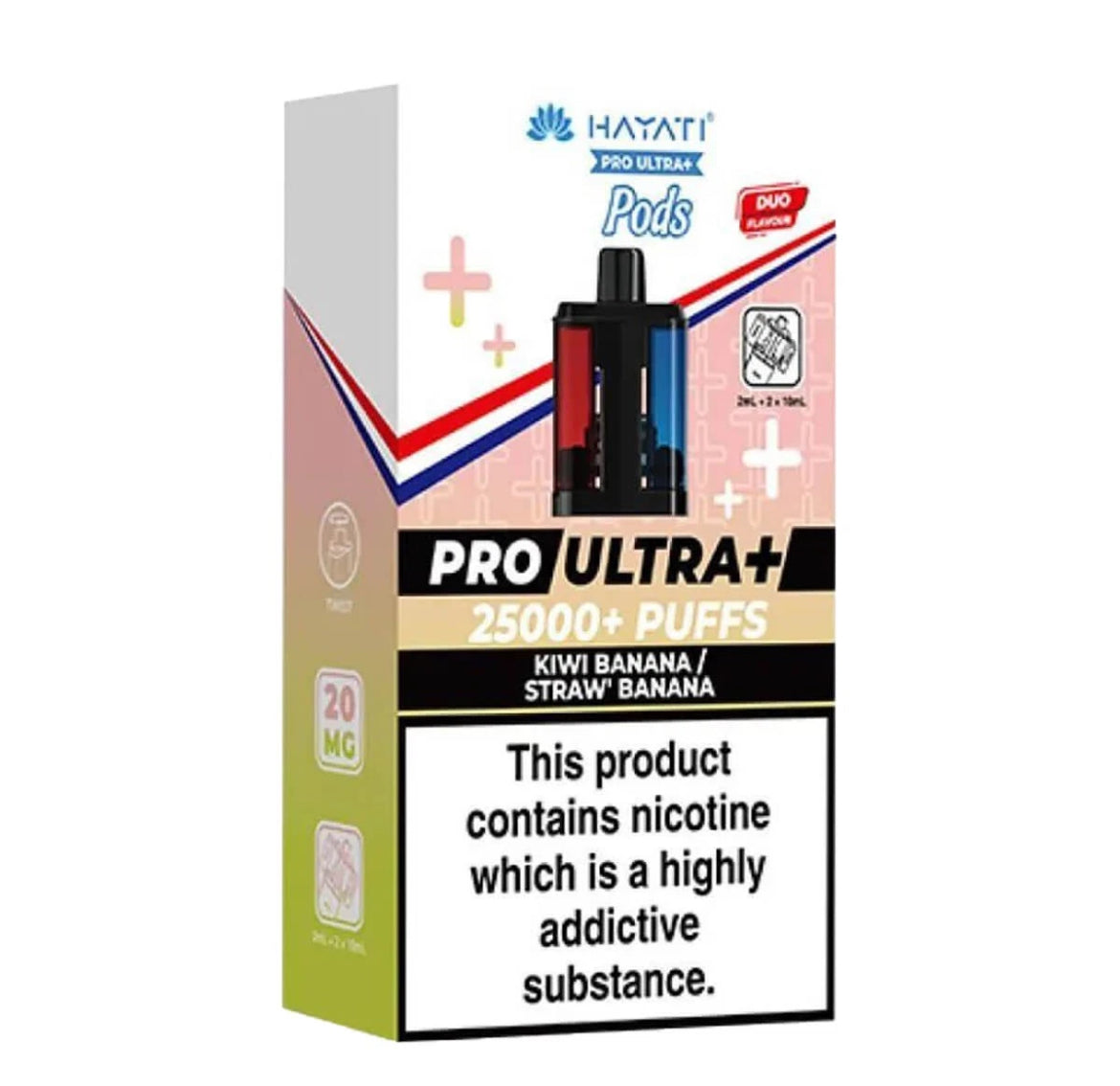 Hayati Pro Ultra Plus Prefilled Pods 20mg 25000 Puffs Replacement Pods Only