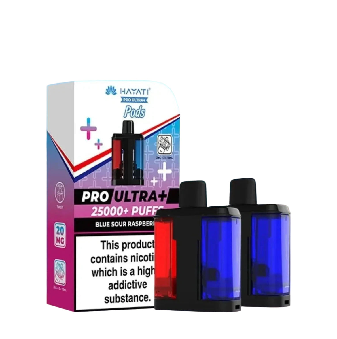 Hayati Pro Ultra Plus Prefilled Pods 20mg 25000 Puffs Replacement Pods Only