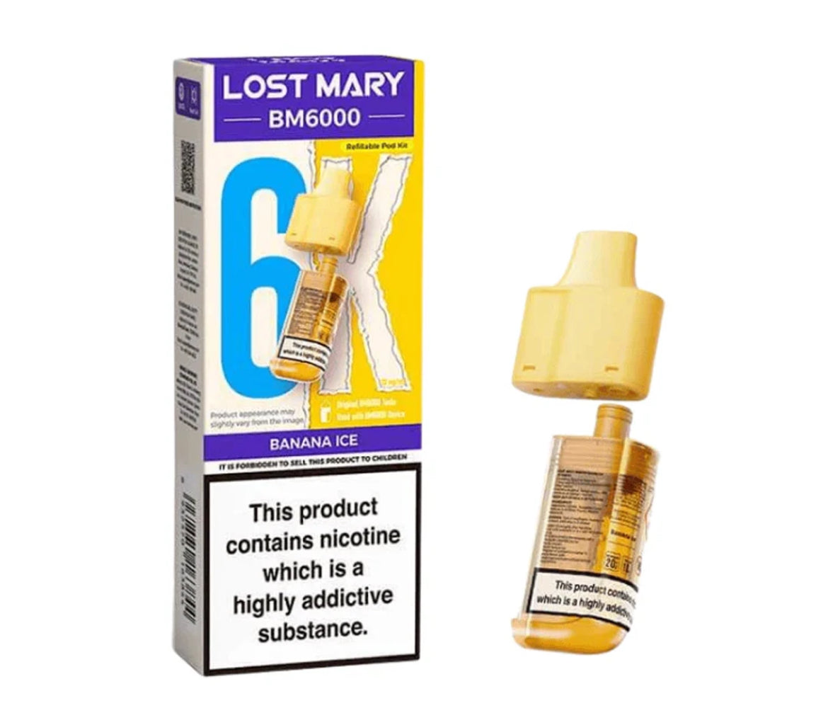 Lost Mary BM6000 Refill | Lost Mary BM6000 Replaceable Pods 6K Puffs 20mg