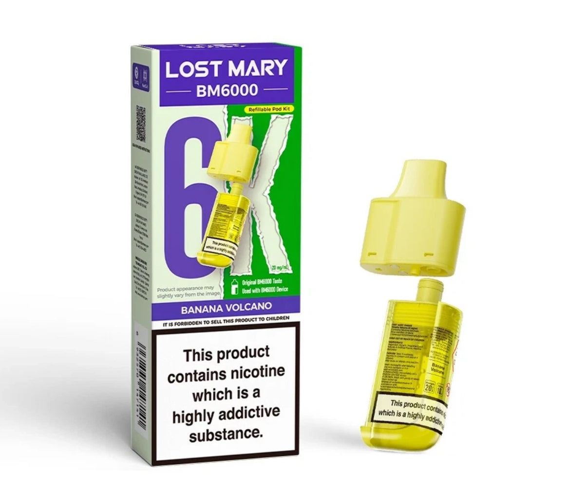Lost Mary BM6000 Refill | Lost Mary BM6000 Replaceable Pods 6K Puffs 20mg