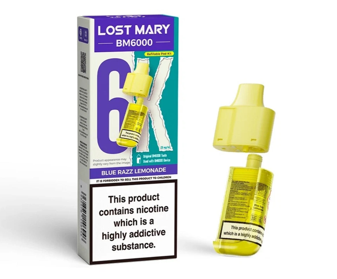 Lost Mary BM6000 Refill | Lost Mary BM6000 Replaceable Pods 6K Puffs 20mg