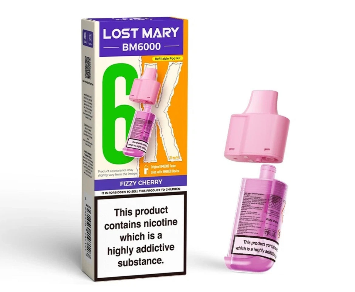 Lost Mary BM6000 Refill | Lost Mary BM6000 Replaceable Pods 6K Puffs 20mg