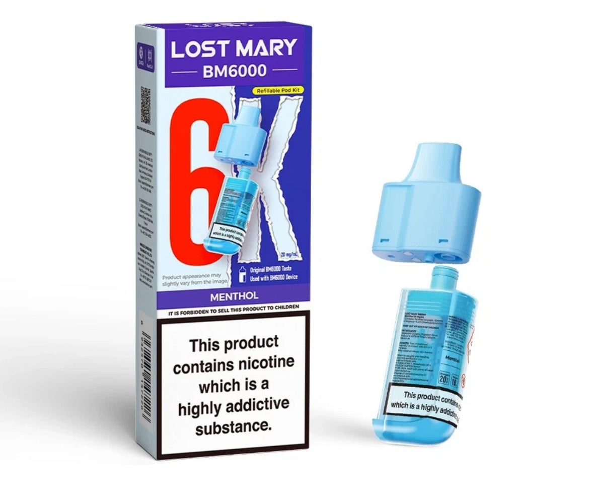 Lost Mary BM6000 Refill | Lost Mary BM6000 Replaceable Pods 6K Puffs 20mg