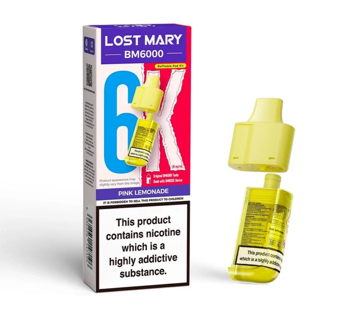 Lost Mary BM6000 Refill | Lost Mary BM6000 Replaceable Pods 6K Puffs 20mg