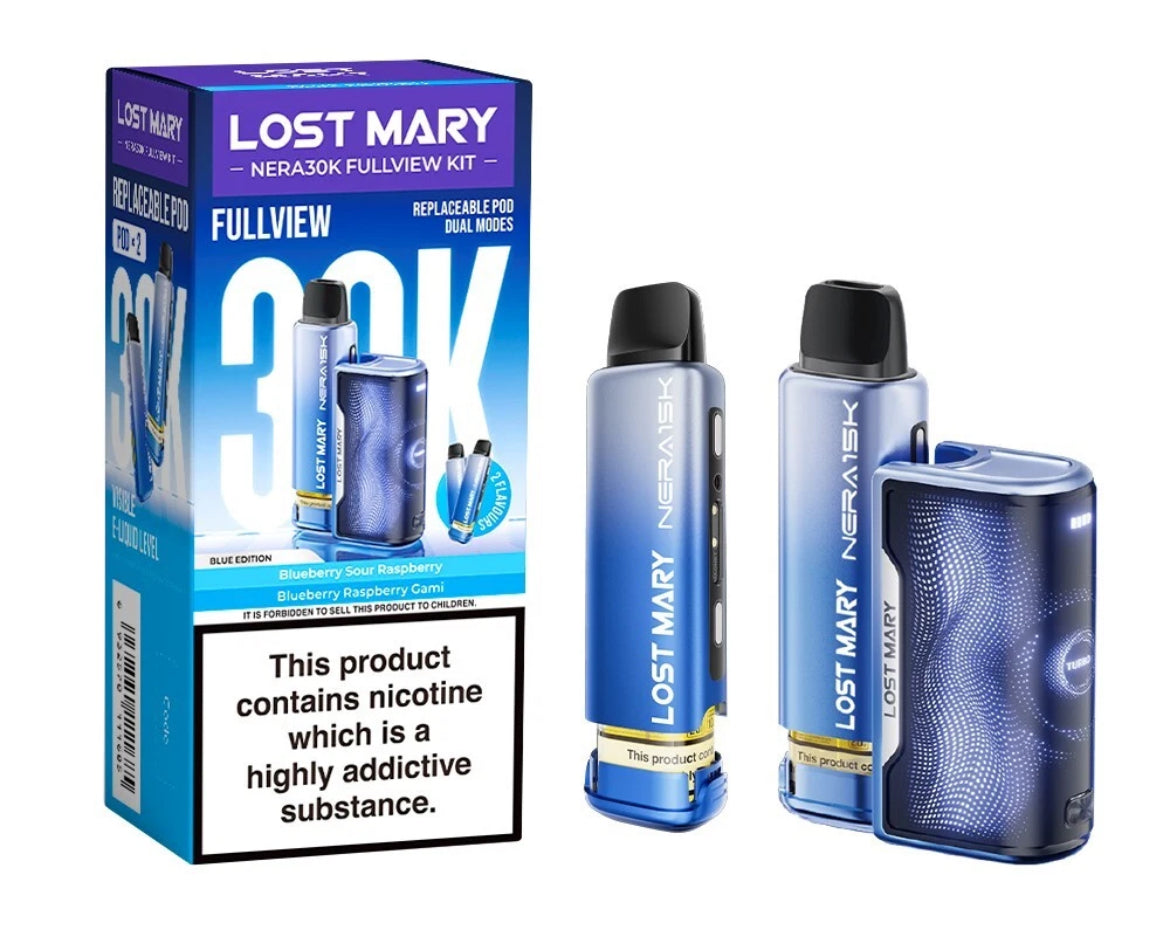 Lost Mary Nera 30K Fullview Pre-filled Vape Pod 800mAh 20mg Pre-filled Pods