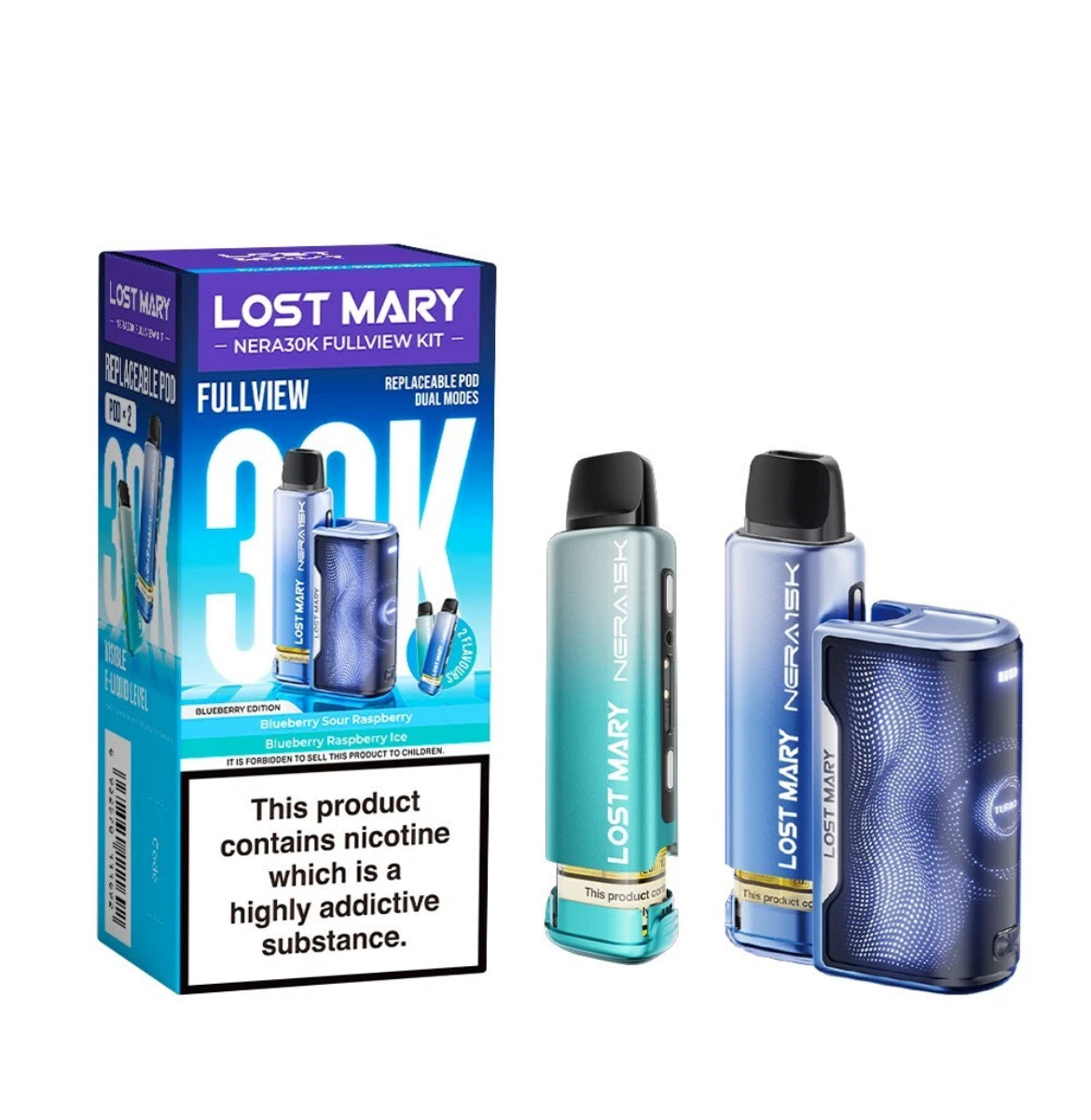 Lost Mary Nera 30K Fullview Pre-filled Vape Pod 800mAh 20mg Pre-filled Pods