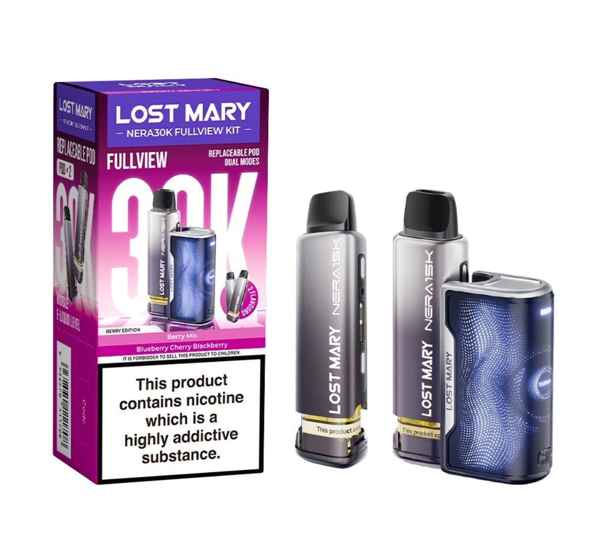 Lost Mary Nera 30K Fullview Pre-filled Vape Pod 800mAh 20mg Pre-filled Pods