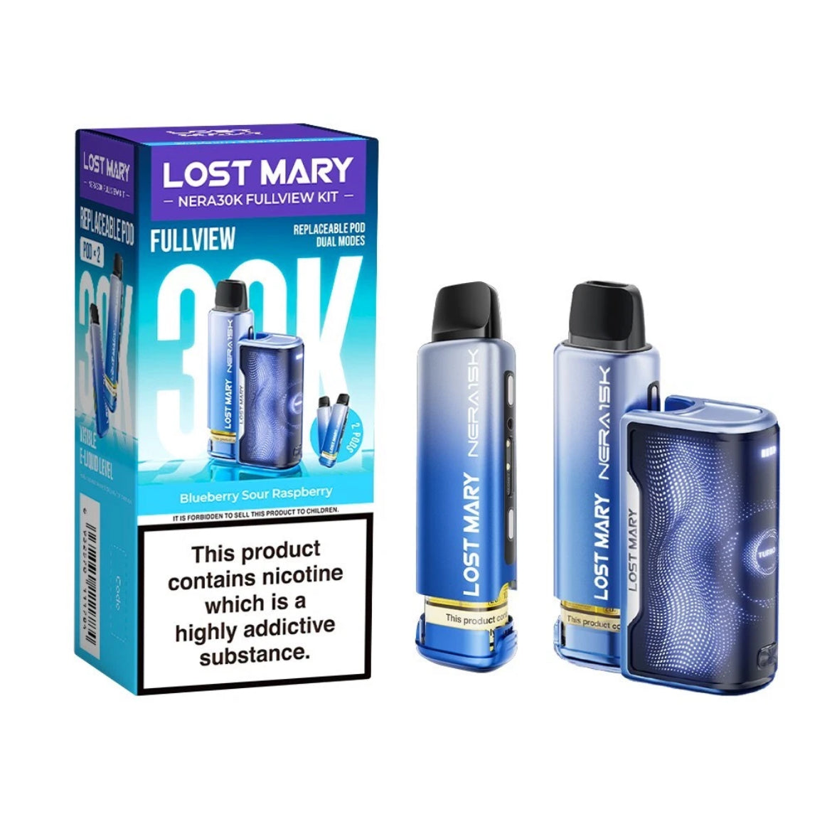 Lost Mary Nera 30K Fullview Pre-filled Vape Pod 800mAh 20mg Pre-filled Pods