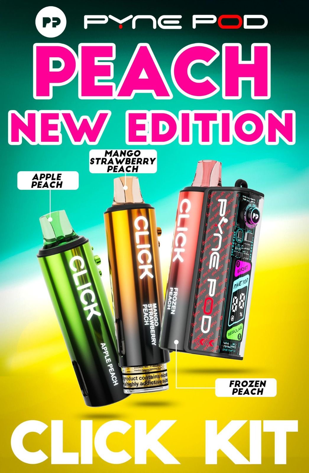 PYNE Pod Click 50K Refill Pods 20mg Pre-filled Replaceable Pods Kit